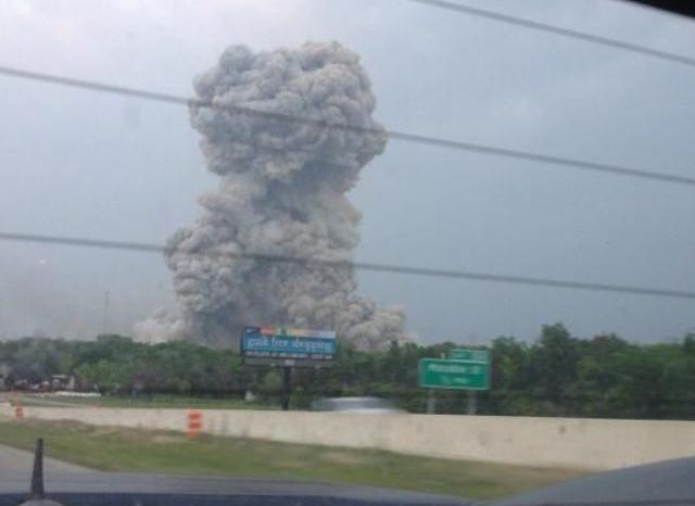 Fertilizer explosion in West