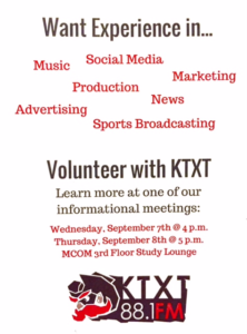 volunteer at KTXT