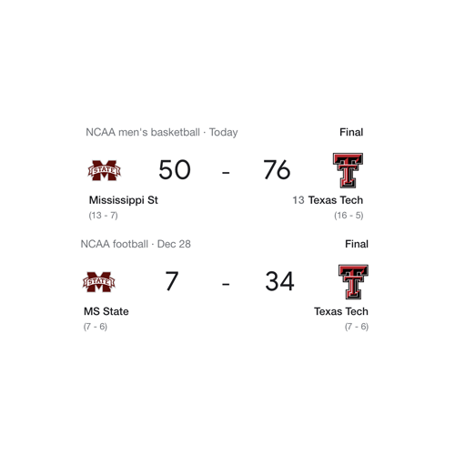 Mbb Recap Just Like Football No Texas Tech Downs Mississippi